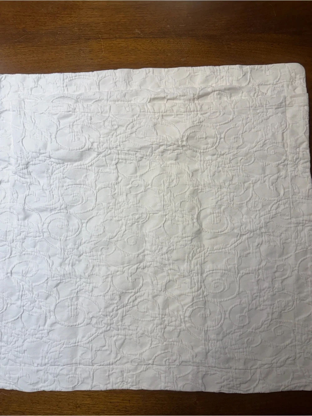 One Pottery Barn Euro Sham ivory